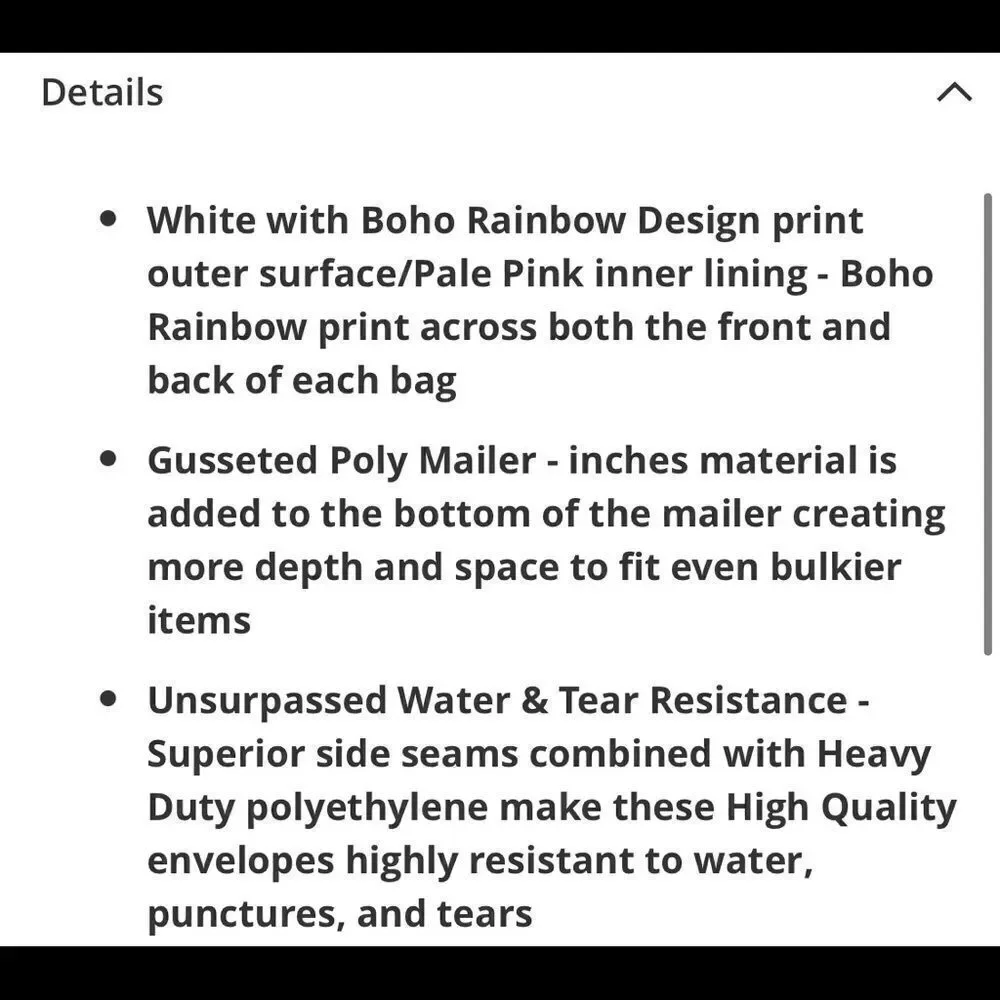 Poly Mailers Mix BEAUTY 10x13 14.5x19 35pcs 35stic